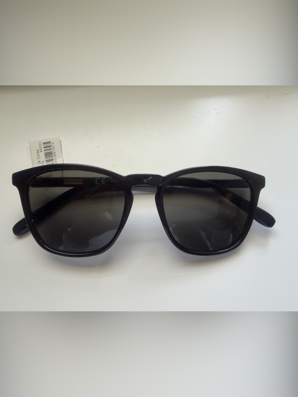 J. Crew Black Wayfarer-Style Sunglasses